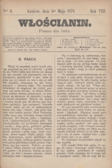 Włościanin : pismo dla ludu.R.8, nr 8 (1 maja 1876)