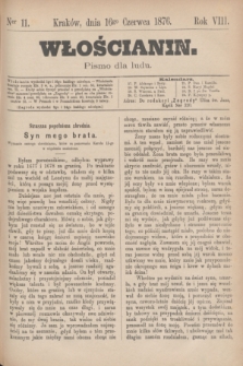 Włościanin : pismo dla ludu.R.8, nr 11 (16 czerwca 1876)