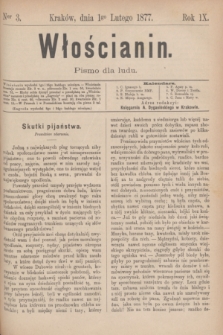 Włościanin : pismo dla ludu.R.9, nr 3 (1 lutego 1877)