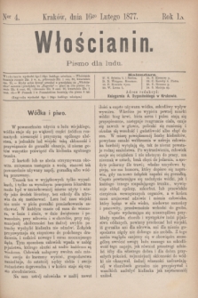 Włościanin : pismo dla ludu.R.9, nr 4 (16 lutego 1877)