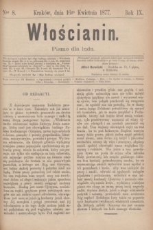 Włościanin : pismo dla ludu.R.9, nr 8 (16 kwietnia 1877)