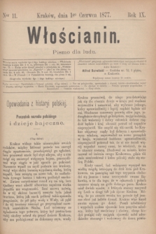 Włościanin : pismo dla ludu.R.9, nr 11 (1 czerwca 1877)