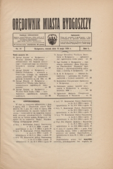 Orędownik Miasta Bydgoszczy. R.50, nr 10 (15 maja 1934)
