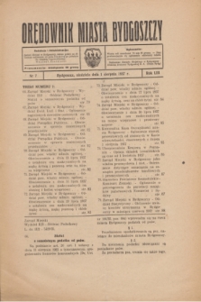 Orędownik Miasta Bydgoszczy. R.53, nr 7 (1 sierpnia 1937)