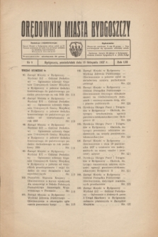 Orędownik Miasta Bydgoszczy. R.53, nr 9 (15 listopada 1937) + dod.