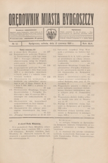 Orędownik Miasta Bydgoszczy. R.45[!], № 12 (15 czewrca 1929)