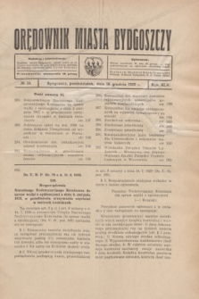 Orędownik Miasta Bydgoszczy. R.45[!], № 24 (16 grudnia 1929)