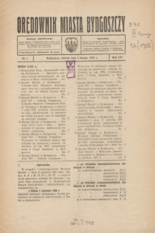 Orędownik Miasta Bydgoszczy. R.54, nr 1 (1 lutego 1938)