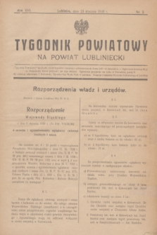 Tygodnik Powiatowy na Powiat Lubliniecki.R.16, nr 2 (23 stycznia 1939)
