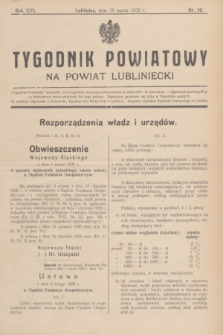 Tygodnik Powiatowy na Powiat Lubliniecki.R.16, nr 10 (18 marca 1939)