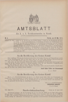 Amtsblatt des k. u. k. Kreiskommandos in Końsk.1917, № 4 (25 Mai)