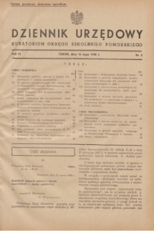 Dziennik Urzędowy Kuratorium Okręgu Szkolnego Pomorskiego.R.6, nr 5 (10 maja 1938)