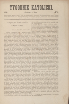 Tygodnik Katolicki. [T.1], № 5 (4 maja 1860)