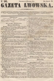 Gazeta Lwowska. 1854, nr 202