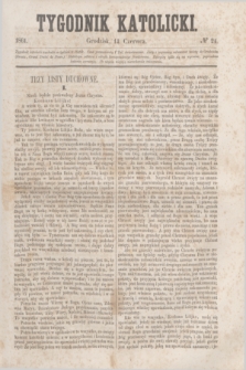 Tygodnik Katolicki. [T.2], № 24 (14 czerwca 1861)