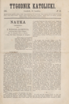 Tygodnik Katolicki. [T.2], № 50 (13 grudnia 1861)