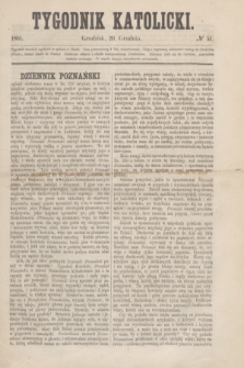 Tygodnik Katolicki. [T.2], № 51 (20 grudnia 1861)