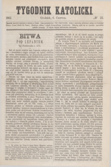 Tygodnik Katolicki. [T.3], № 23 (6 czerwca 1862)