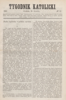 Tygodnik Katolicki. [T.3], № 52 (26 grudnia 1862)