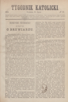 Tygodnik Katolicki. [T.5], № 29 (15 lipca 1864)