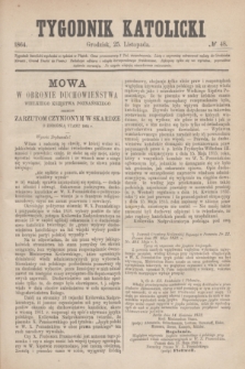 Tygodnik Katolicki. [T.5], № 48 (25 listopada 1864)