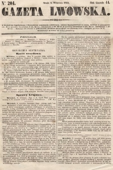 Gazeta Lwowska. 1854, nr 204