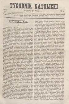 Tygodnik Katolicki. [T.6], № 4 (27 stycznia 1865)