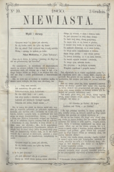 Niewiasta.1860, Ner 10 (3 grudnia)