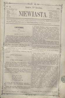 Niewiasta.1861, Ner 15 (15 kwietnia)