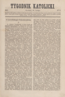 Tygodnik Katolicki. [T.7], № 8 (23 lutego 1866)