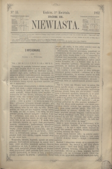 Niewiasta.R.2, Ner 13 (1 kwietnia 1862)