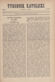 Tygodnik Katolicki. [T.7], № 18 (4 maja 1866)