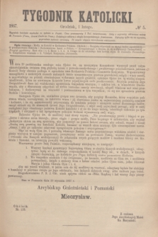 Tygodnik Katolicki. [T.8], № 5 (1 lutego 1867)