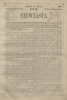 Niewiasta.R.3, Ner 7 (17 lutego 1863)