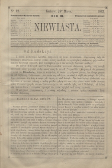 Niewiasta.R.3, Ner 12 (24 marca 1863)