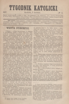 Tygodnik Katolicki. [T.8], № 14 (5 kwietnia 1867)