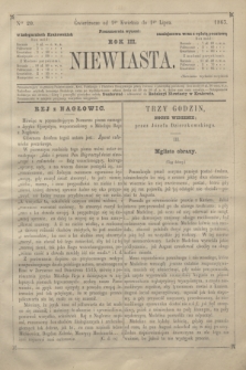 Niewiasta.R.3, Ner 20 (1 kwietnia 1863)