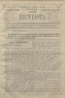Niewiasta.R.3, Ner 21 (1 kwietnia 1863)