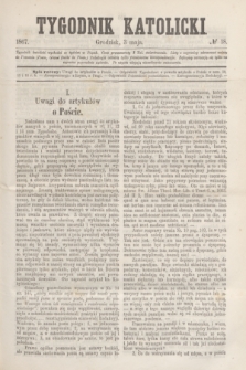 Tygodnik Katolicki. [T.8], № 18 (3 maja 1867)