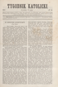 Tygodnik Katolicki. [T.8], № 22 (31 maja 1867)