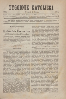 Tygodnik Katolicki. [T.9], № 8 (21 lutego 1868)