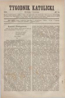 Tygodnik Katolicki. [T.9], № 14 (3 kwietnia 1868)