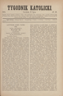 Tygodnik Katolicki. [T.9], № 28 (10 lipca 1868)