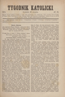 Tygodnik Katolicki. [T.9], № 35 (28 sierpnia 1868)