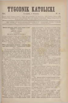 Tygodnik Katolicki. [T.9], № 36 (4 września 1868)