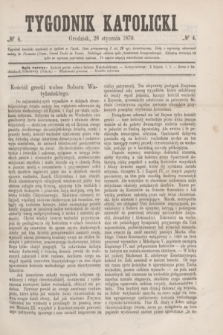 Tygodnik Katolicki. [T.11], № 4 (28 stycznia 1870)