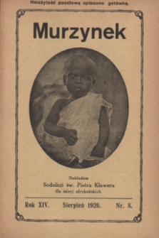 Murzynek.R.14, nr 8 (sierpień 1926)