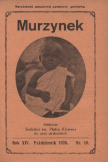 Murzynek.R.14, nr 10 (październik 1926)
