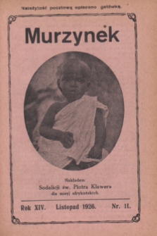 Murzynek.R.14, nr 11 (listopad 1926)