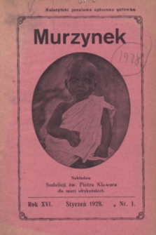 Murzynek.R.16, nr 1 (styczeń 1928)